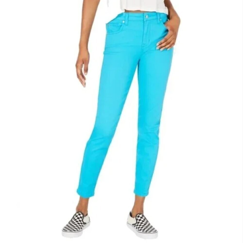 Celebrity Pink Mosaic Turo Aqua Blue‎ Skinny Jeans 3